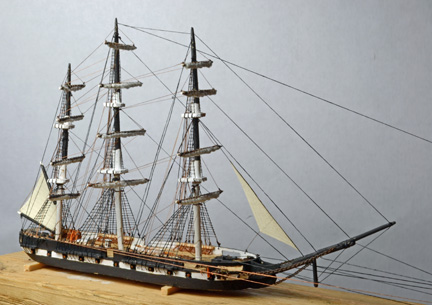The Ramming and Sinking of the USS Cumberland by the CSS Virginia Ship in Bottle